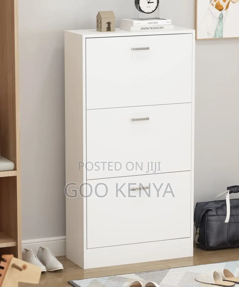 Home Cabinet; Bedroom Dresser With 4 Chests White Wood Storage Cabinet