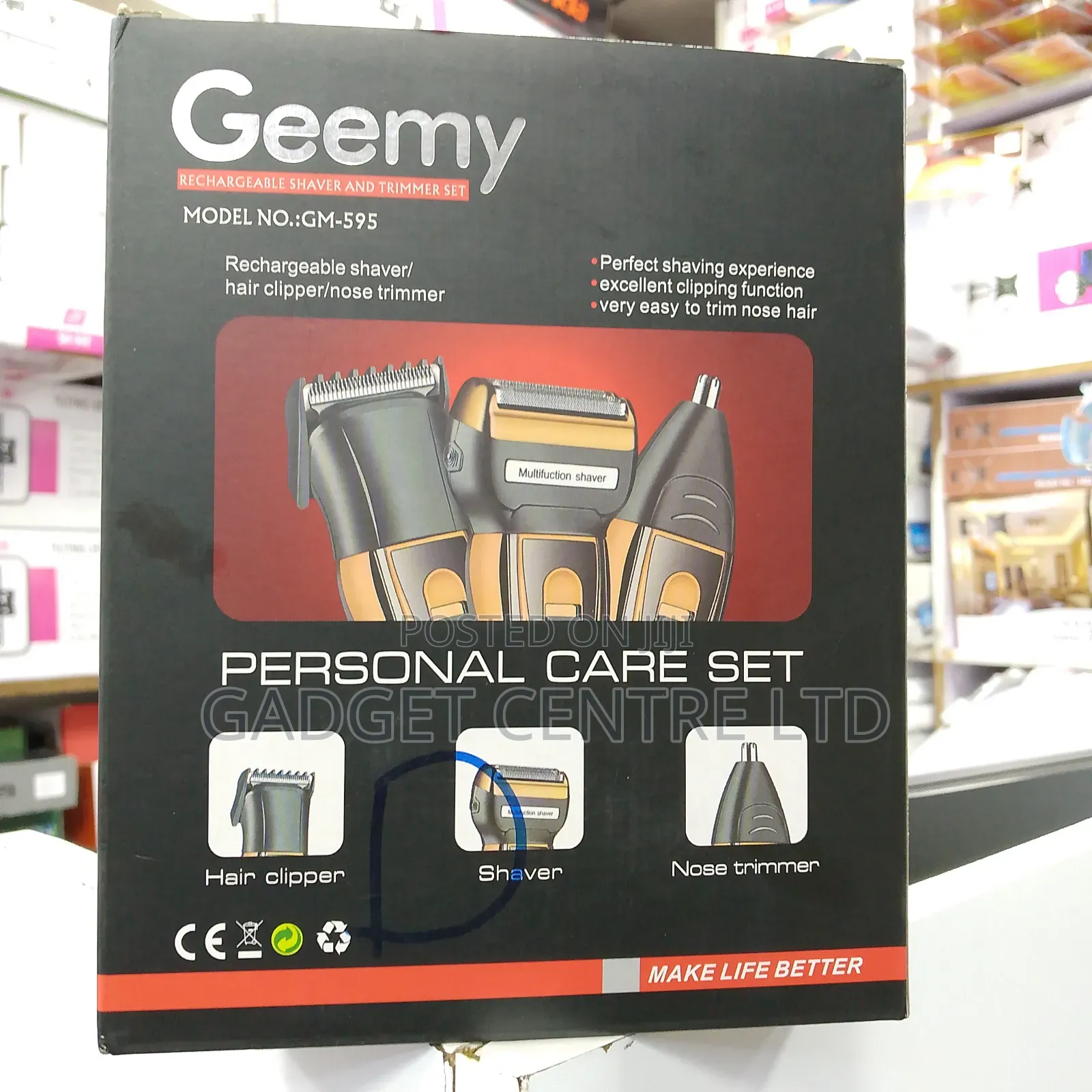 Gm595 3in 1 Rechargeable Shaver and Trimmer Set Machine