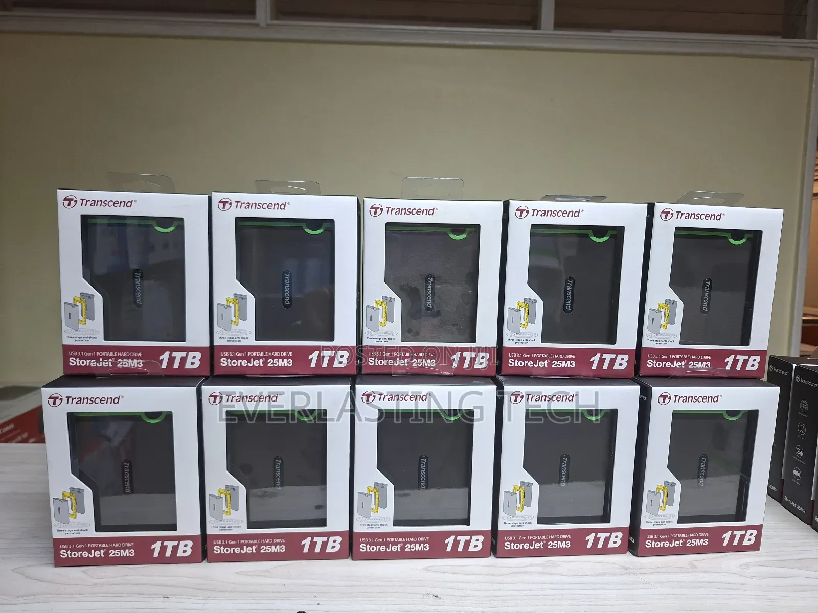 Transcend 1tb Usb 3.1 Storejet 25m3 Portable Hard Drive