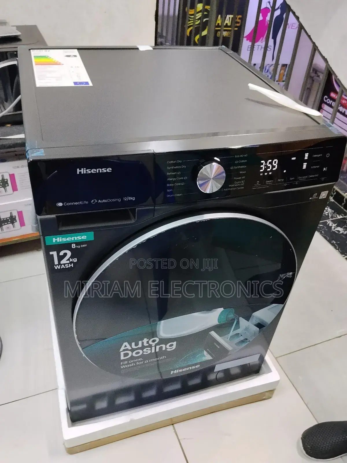 Hisense Wash Dry 12kg/8kg Wd5s1245bb Washing Machine
