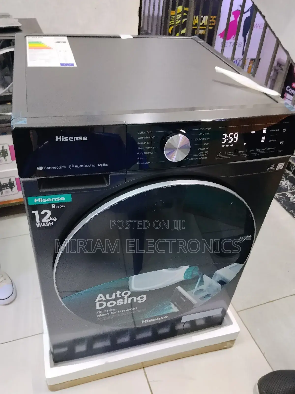 Hisense Wash Dry 12kg/8kg Wd5s1245bb Washing Machine