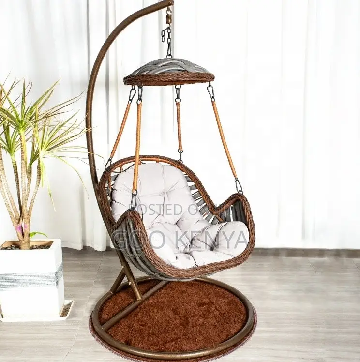 Home Chair; Rattan Basket Swing for Home and Outdoor Swing Chair