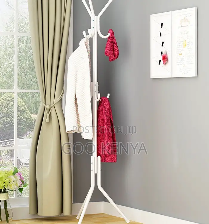 Home Hanger; Functional Wrought Iron Coat Rack – Single-Tier Hanger.