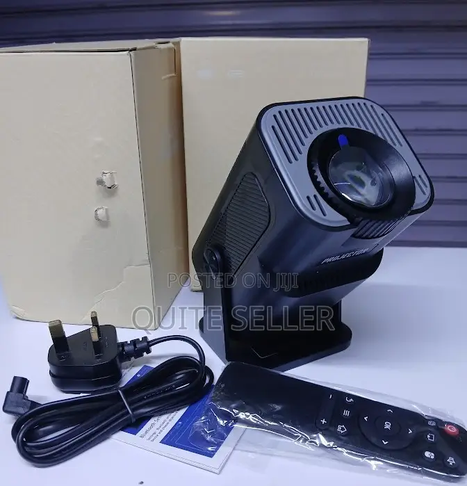 Smart Projector With Android Tv 13.0 180° Rotatable Home Projector