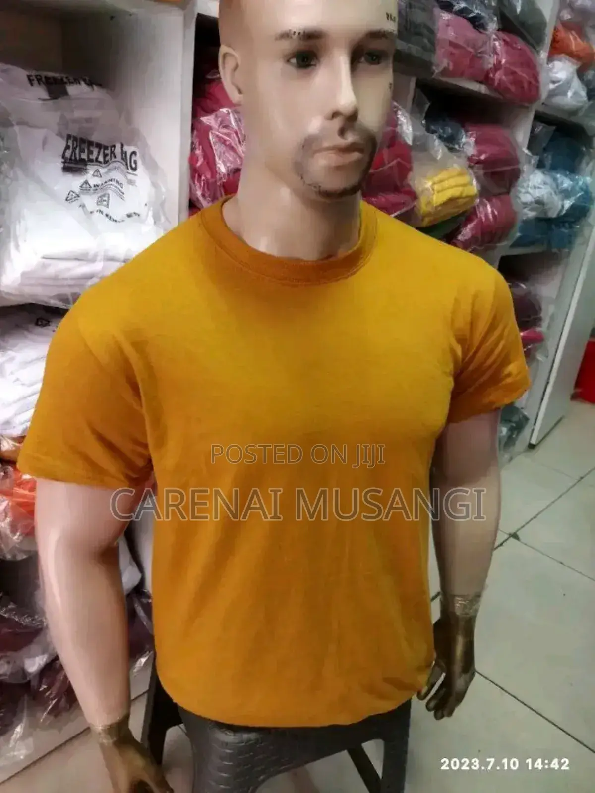 Plain Mustard Yellow Unisex T-Shirt – Quality Cotton