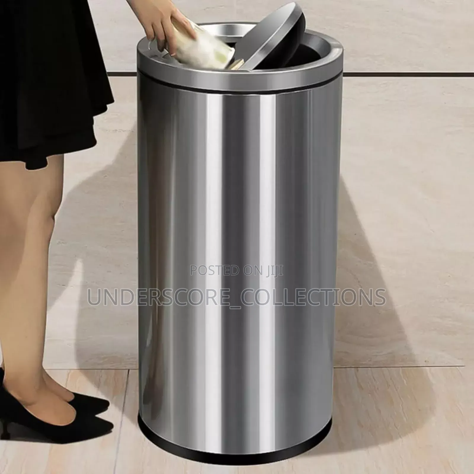 In
*Round Stainless Steel Swing / Swivel Dustbin Now in Stock*