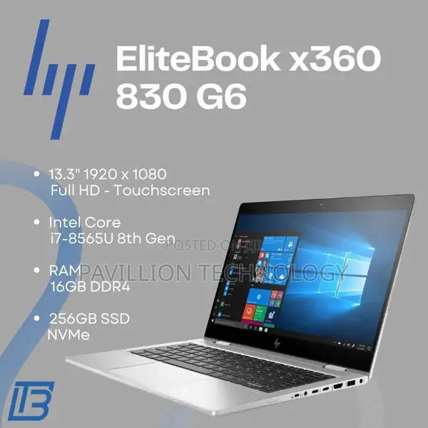 New Laptop HP EliteBook x360 830 G6 8GB Intel Core i5 SSD 256GB