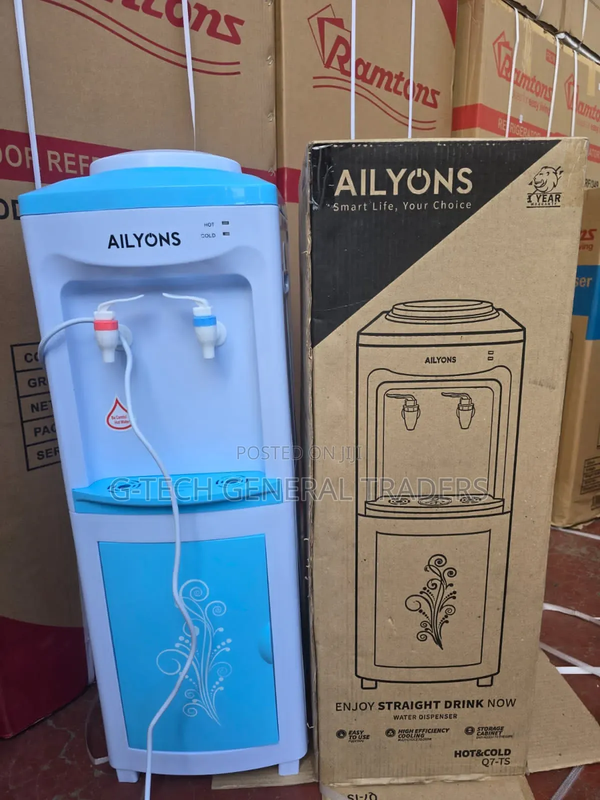 Ailyons Free Standing Hot and Cold Water Dispenser