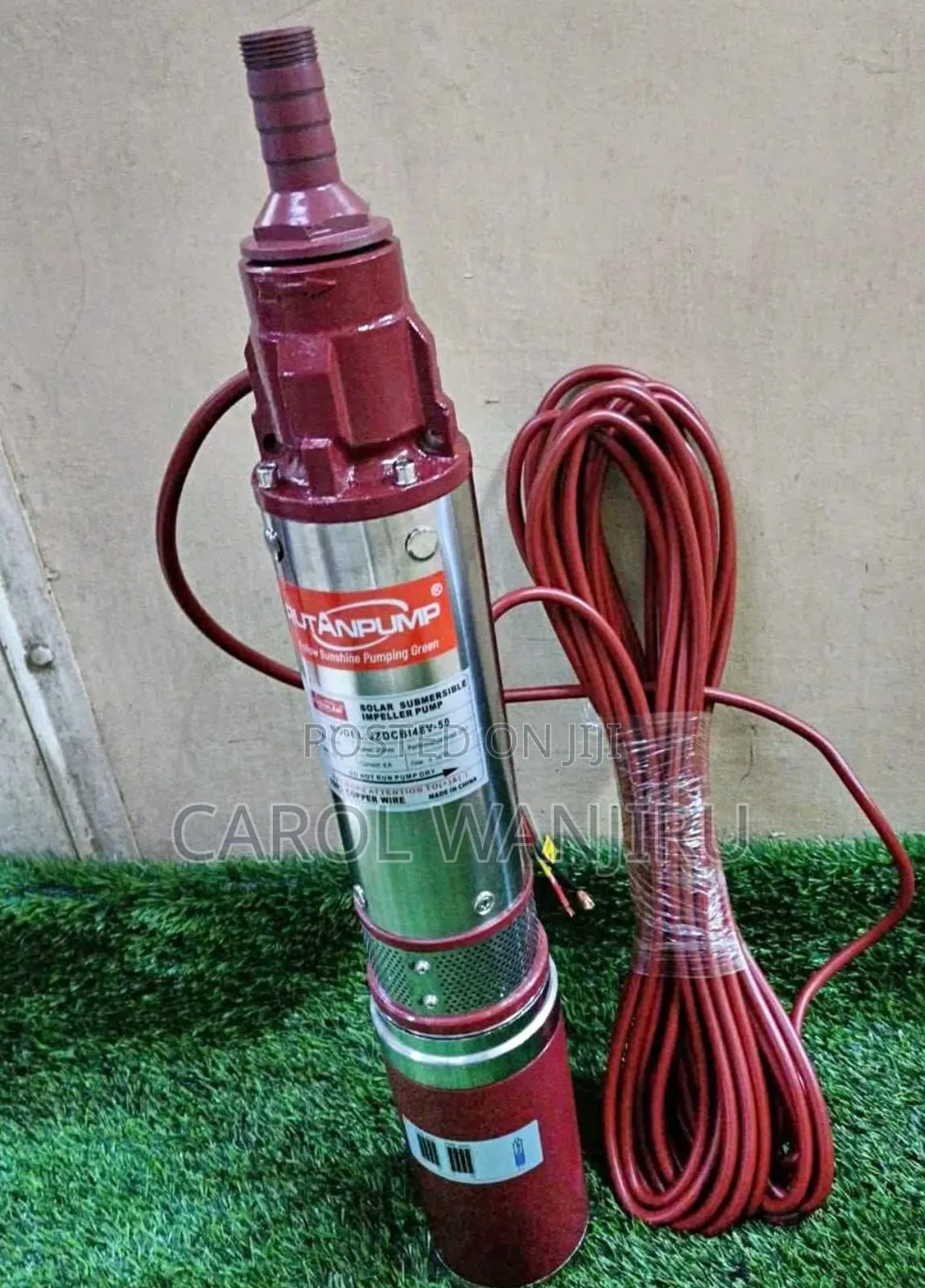 Solar Submersible Pump 50m Head 3m3 LTRS