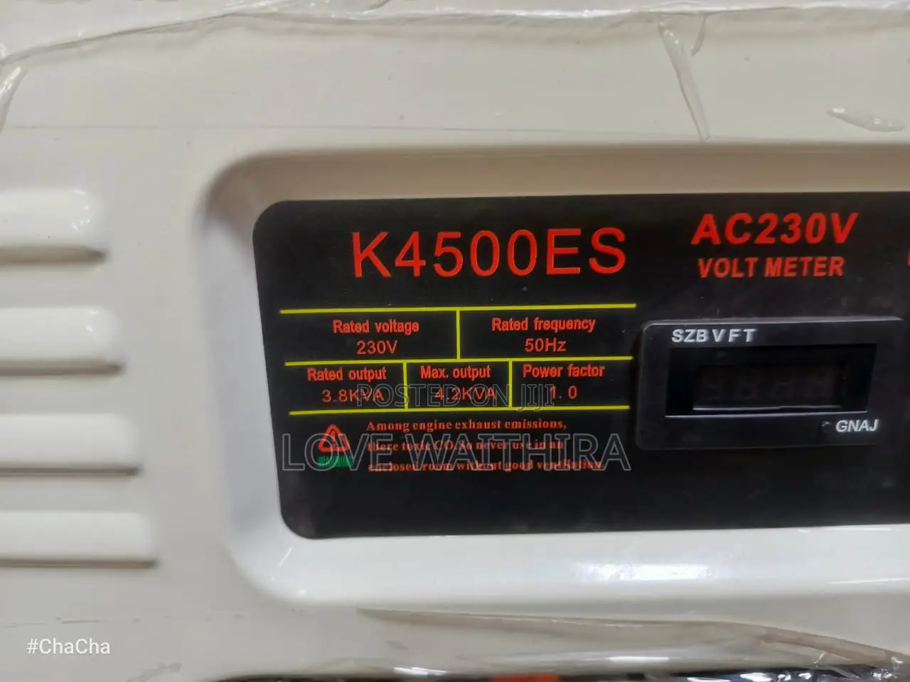 4.2kva Kicho Japan Gasoline Petrol Generator