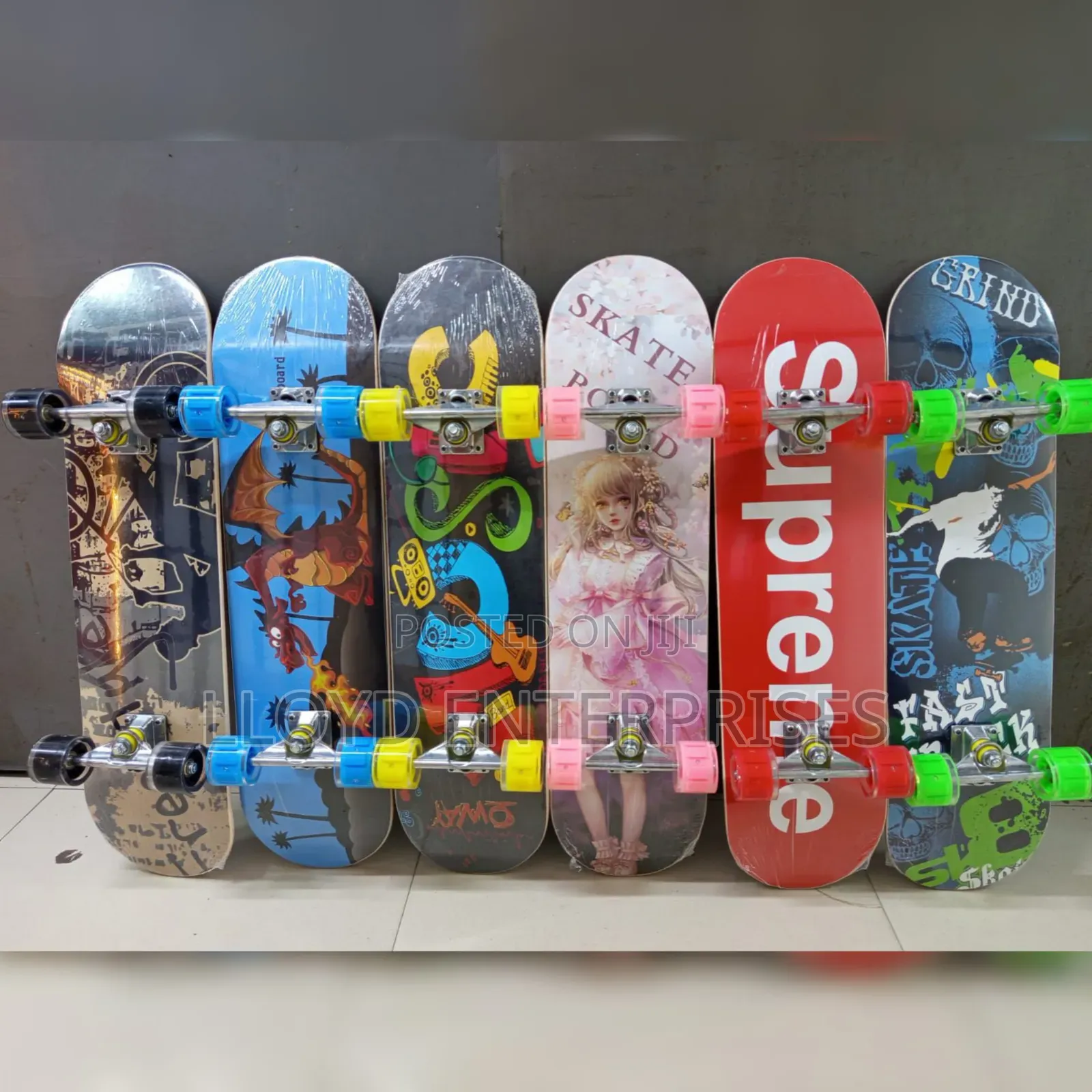 Rubber Wheel Long Skate Board