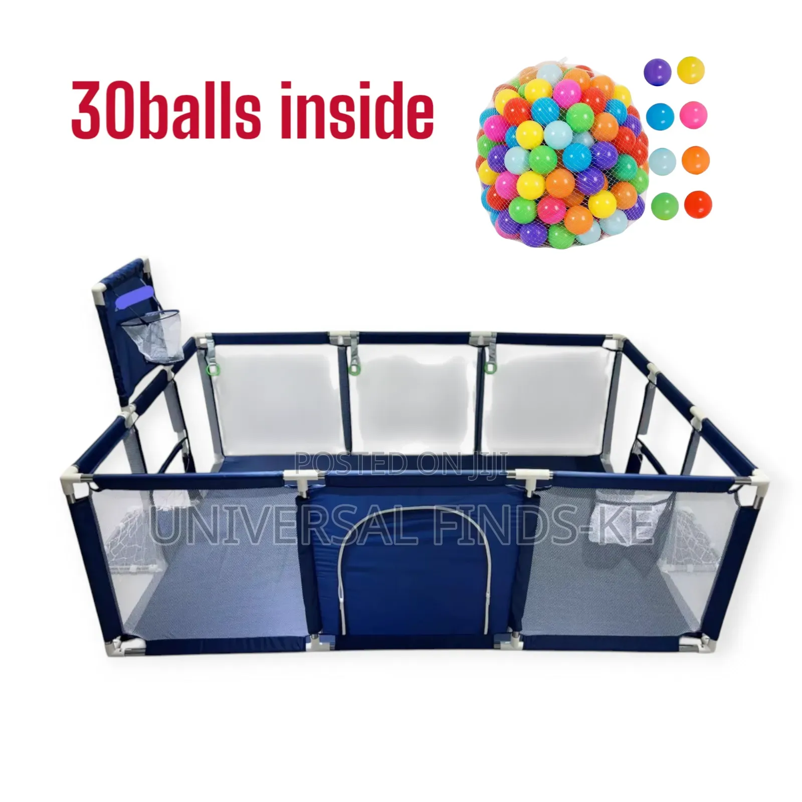 Large Safety Playpen With Fence Kids Playing Playpen