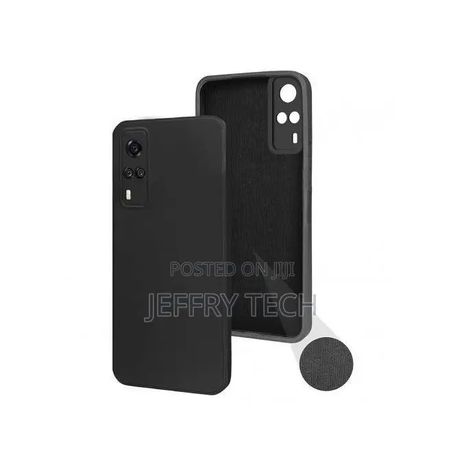 Vivo Y53s Silicone Back Case/ Black