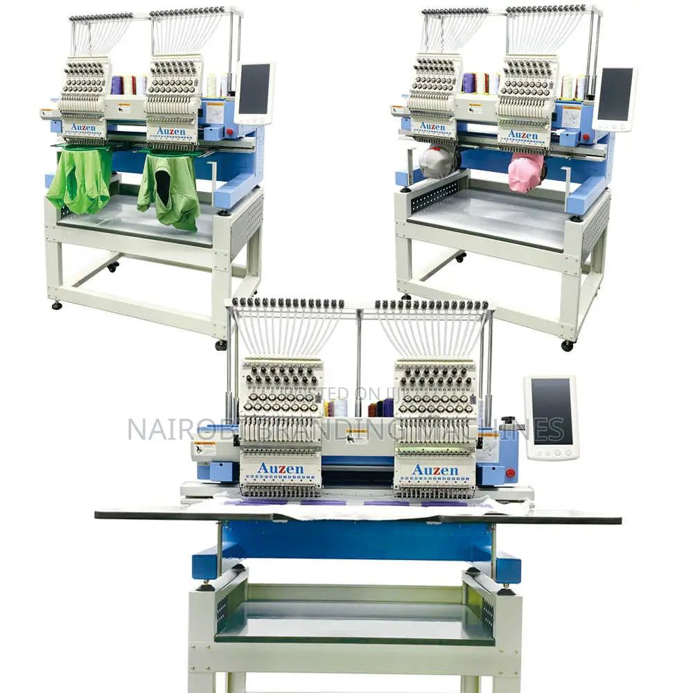 2 Head 9 Needles Embroidery Machine - Automatic Computerized