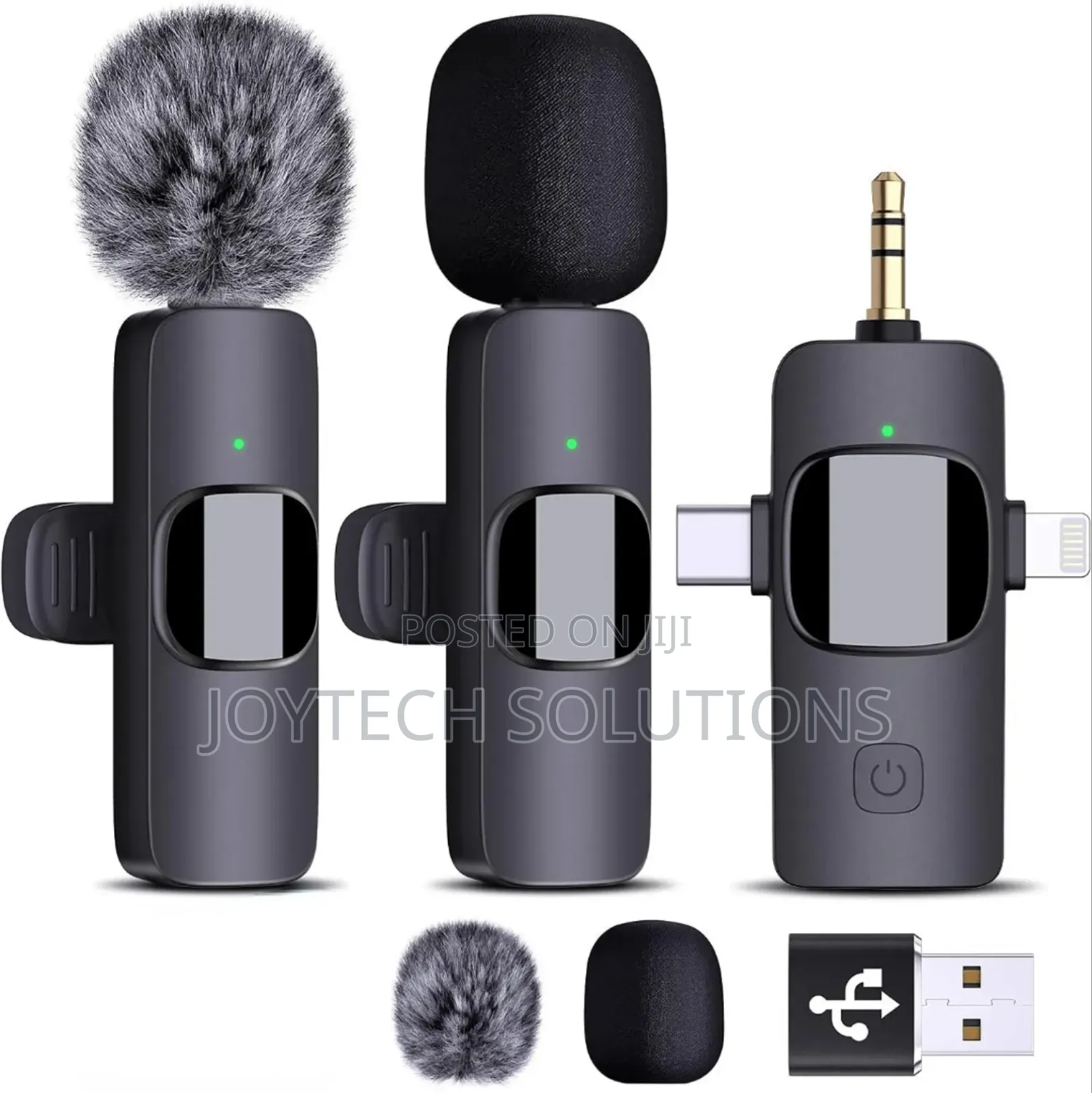  3 in 1 Wireless Lavalier Microphone Mobile Phone for Camera