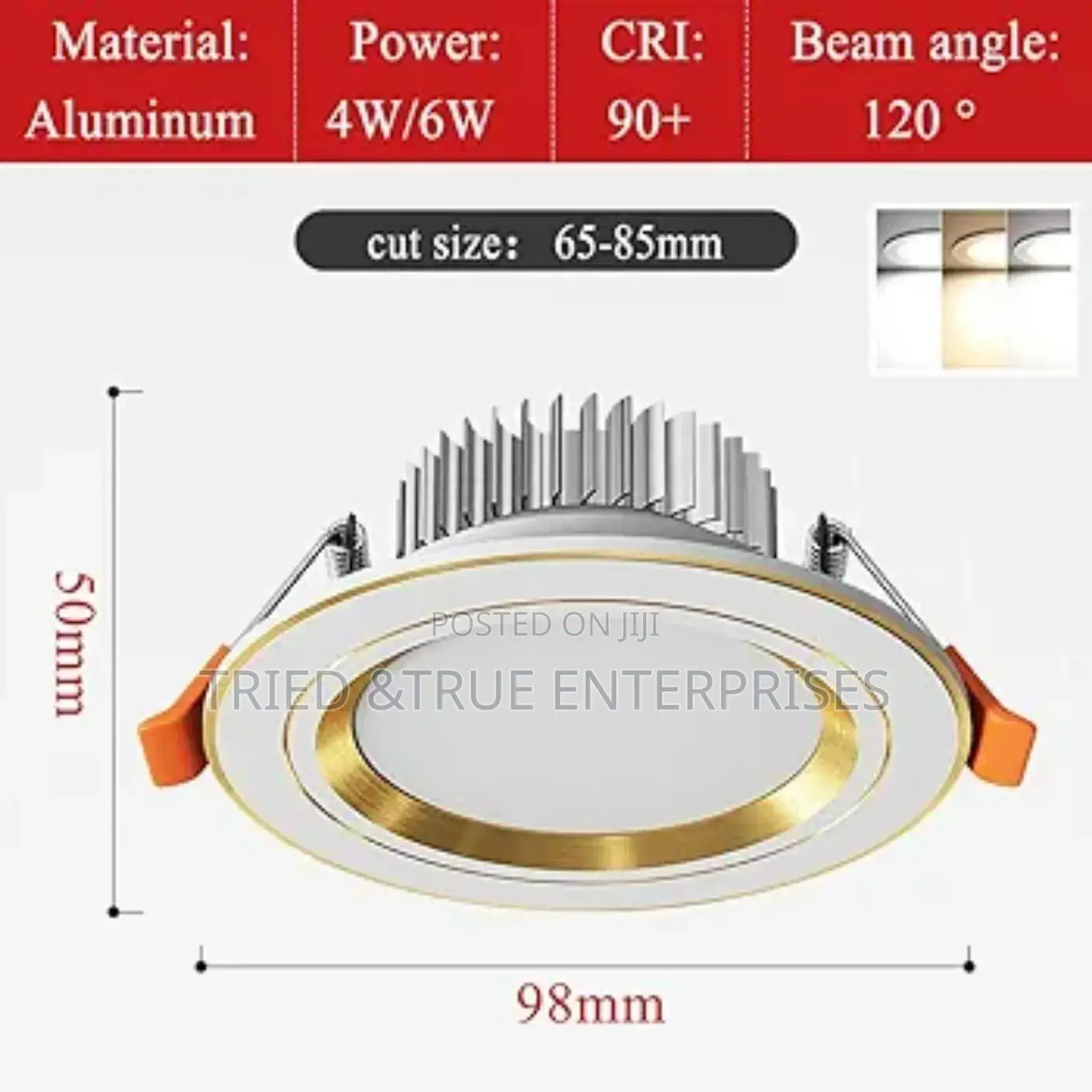 Led Dimmable Tricolour Downlighter Hj9ez