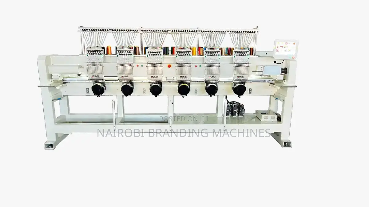 6 Heads 12 Pin Color Embroider Machinery Six Head Computer