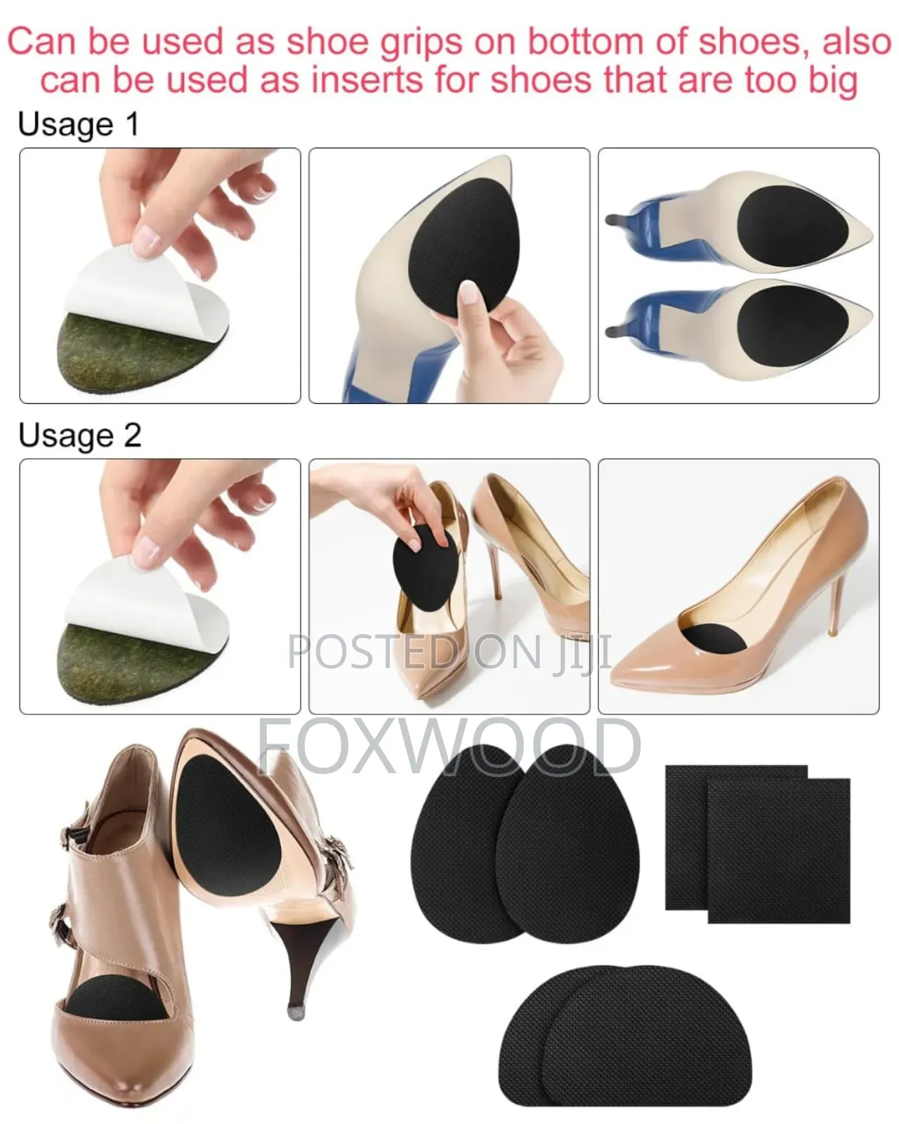 Self-Adhesive Shoe Sole Non-Slip Pads