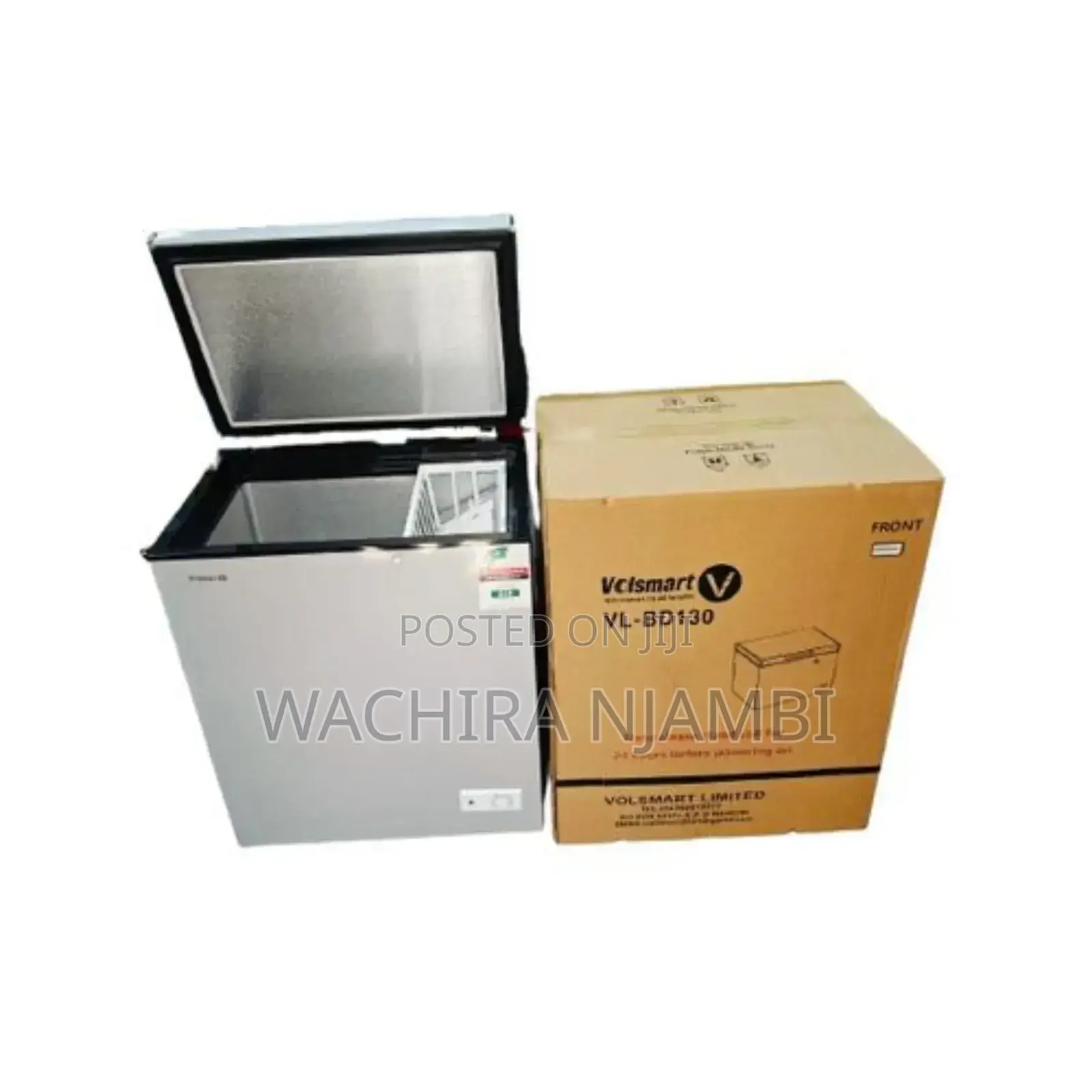 Compact Spacious 130l Volsmart Chest Freezer – Adjustable Thermostat