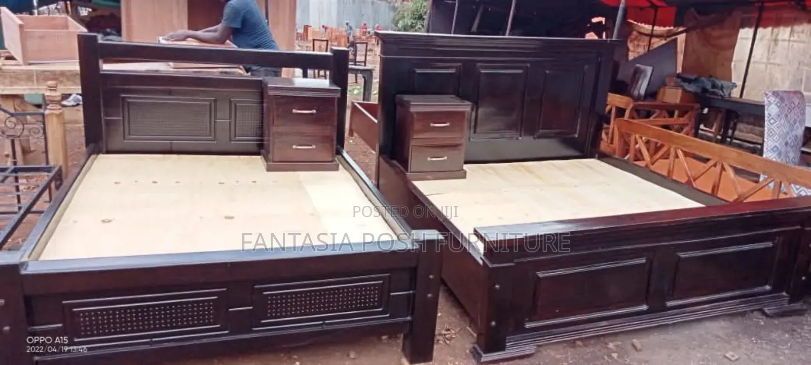 Elegant Dark Wood Bed Frames