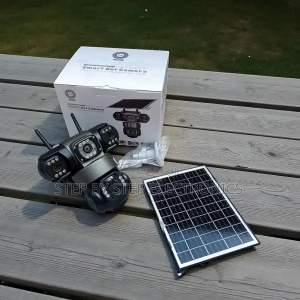 1080p Ai Motion Detection 3 Lens 4g Simcard Security Solar Camera