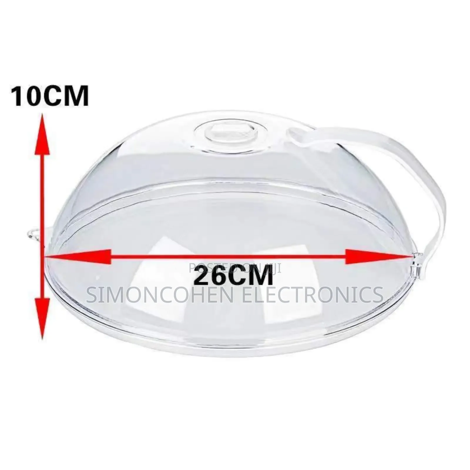 Heavy Microwave Food Cover With White Handle