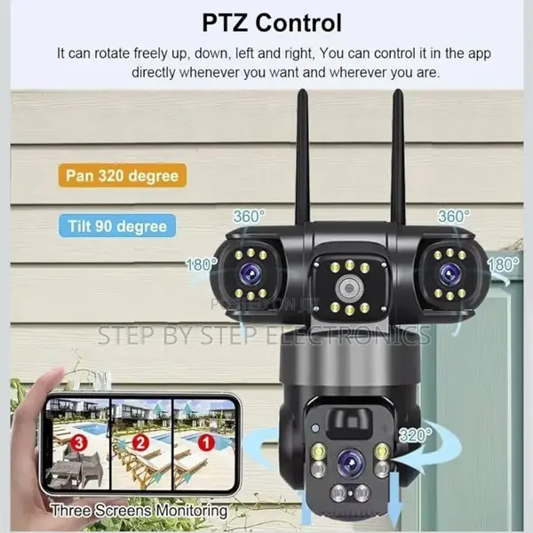 12mp 4g Triple Lens Ptz Solar Camera With Built-in Loud Speaker
