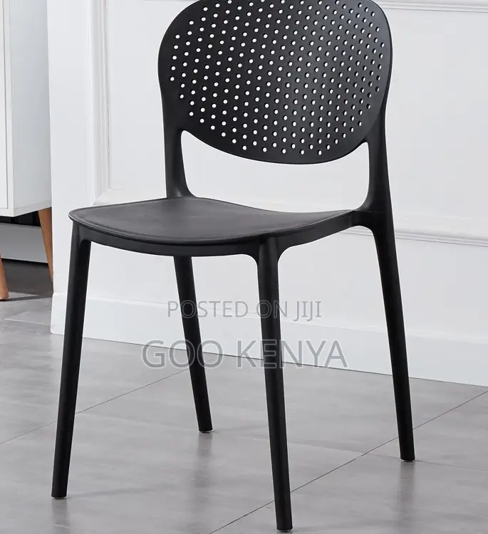 Home Table; Outdoor Plastic Dining Chair With Backrest for Garden