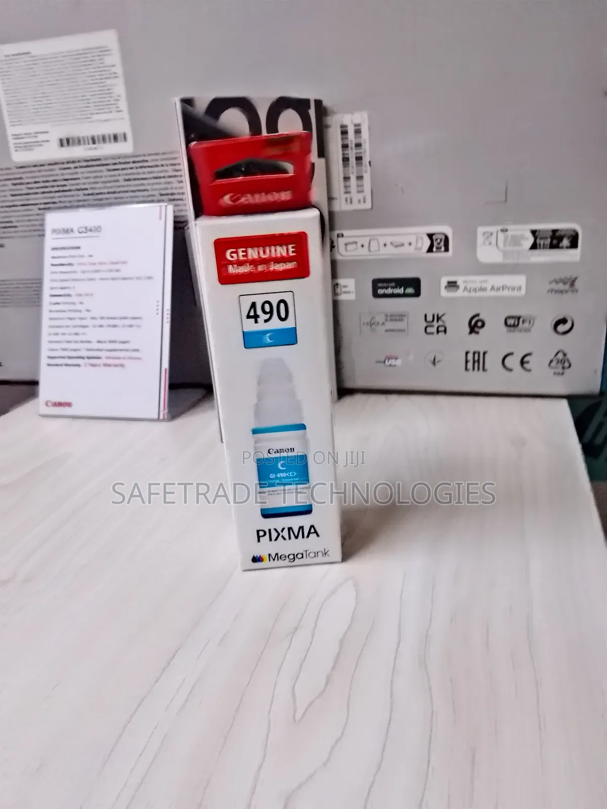 Latest Canon 490 Cyan Ink Cartridge