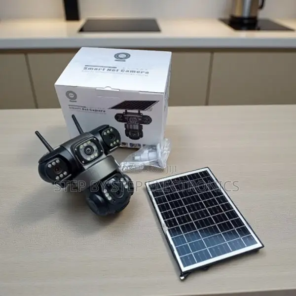 V380pro 12mp 4g Outdoor Triple Lens Solar PTZ Camera With Built-in Mic