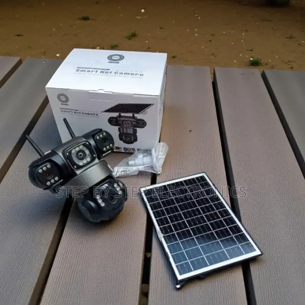 V380 Pro 12mp 4g PTZ Solar Triple Lens CCTV With Audio Recording
