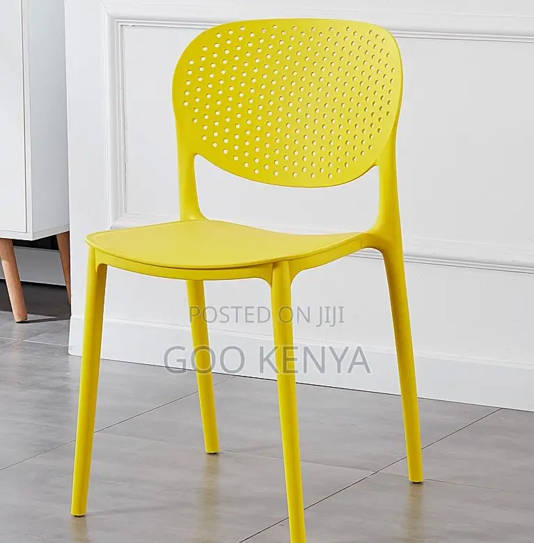 Home Chair; Stackable Lightweight and Weather-Resistant Plastic Chair