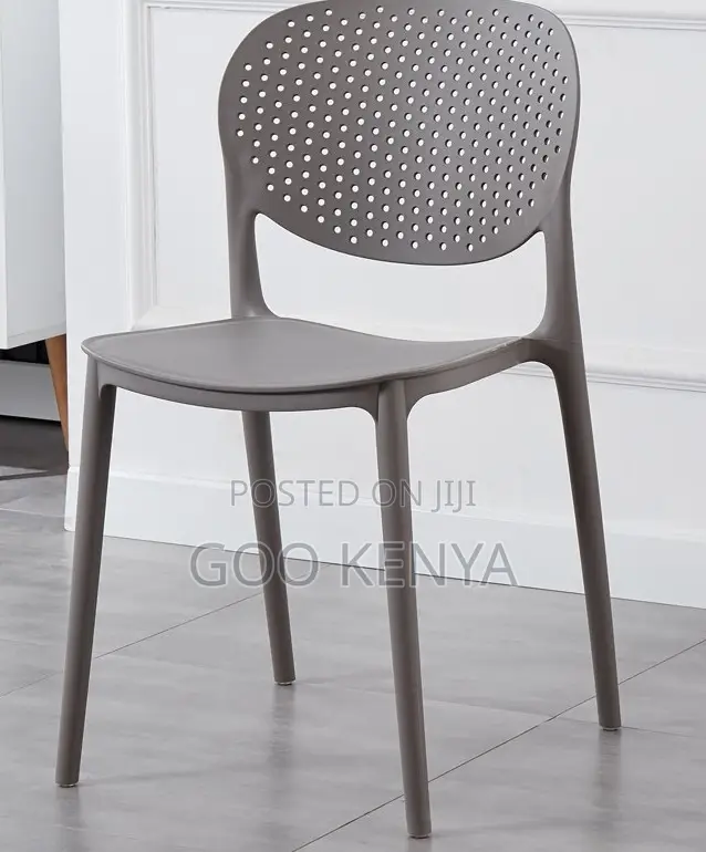Home Chair; Stackable Lightweight and Weather-Resistant Plastic Chair