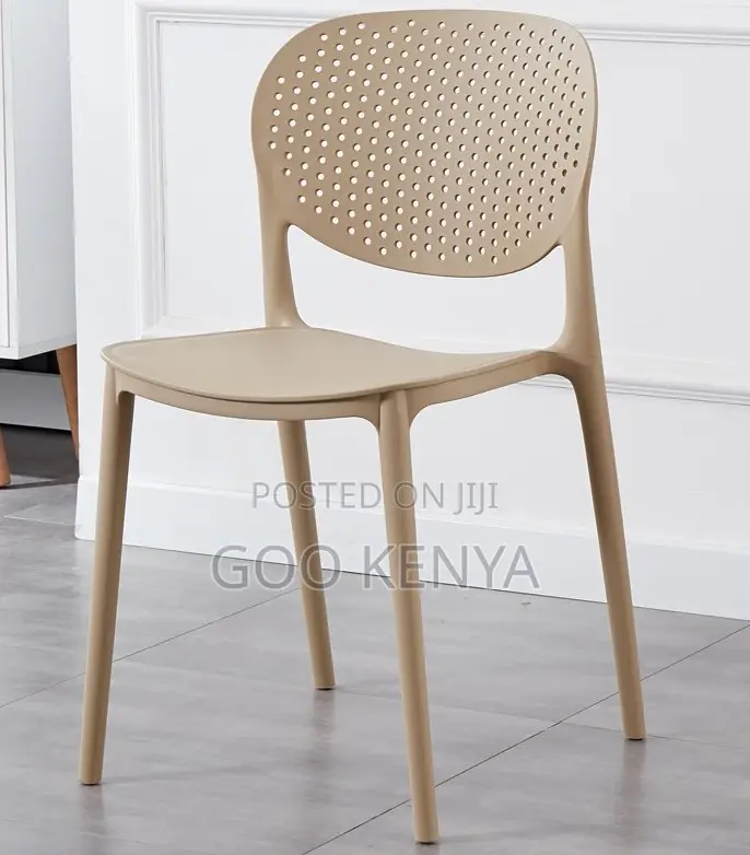 Home Chair; Stackable Lightweight and Weather-Resistant Plastic Chair