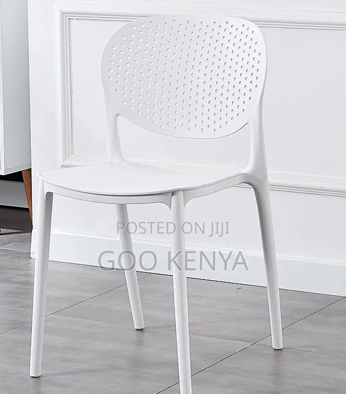Home Chair; Stackable Lightweight and Weather-Resistant Plastic Chair