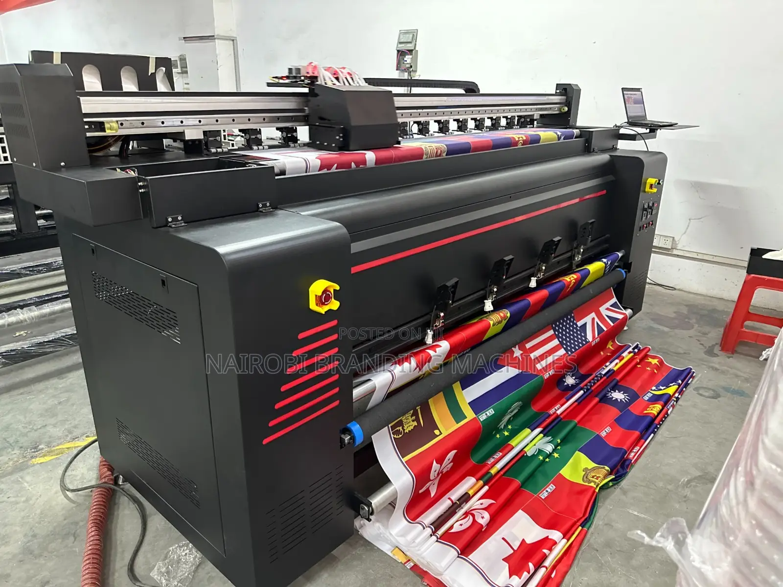2m Sublimation Flag Printer With 4pcs I3200 Heads : Industrial Grade