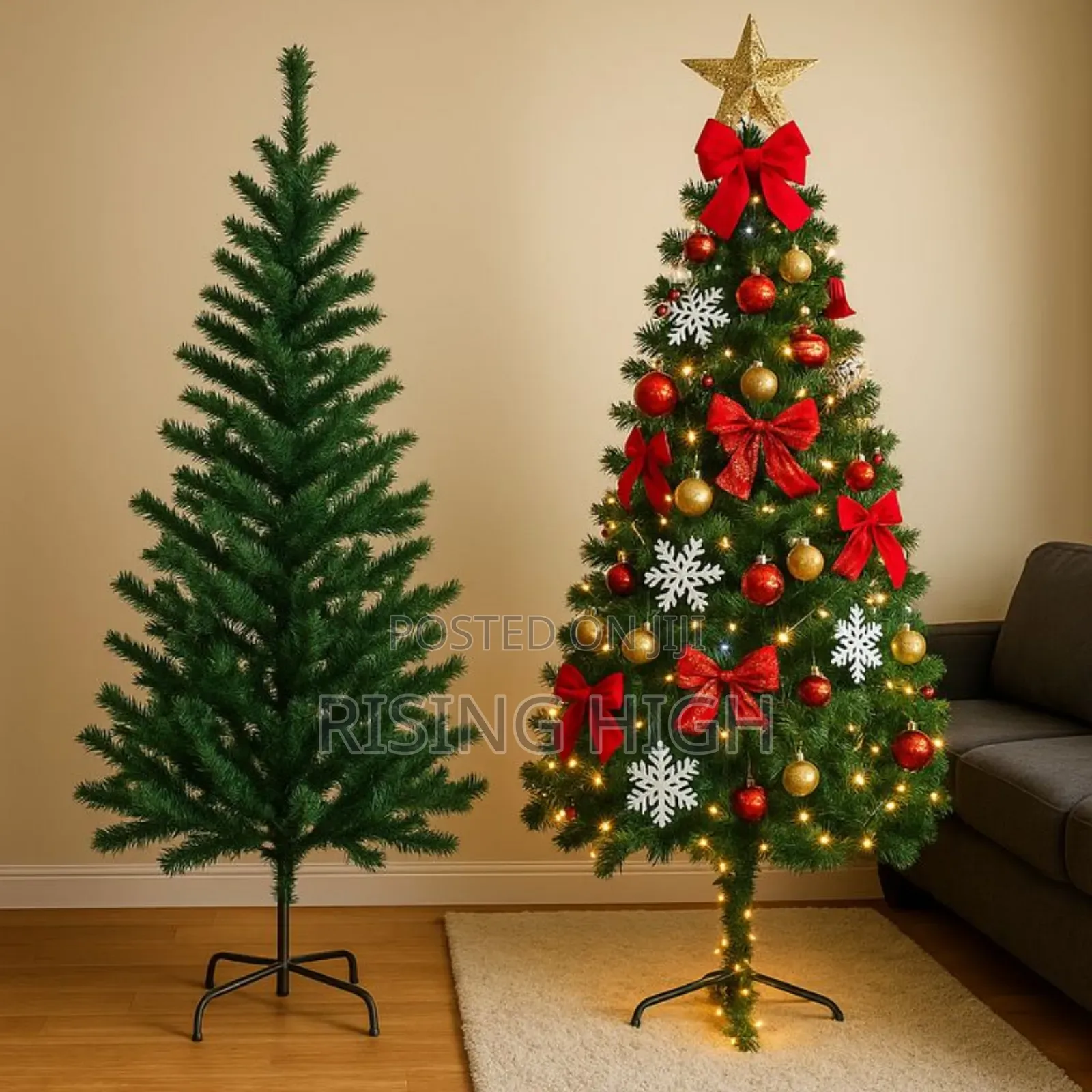 8ft Artificial Xmas Tree for Festive Décor 