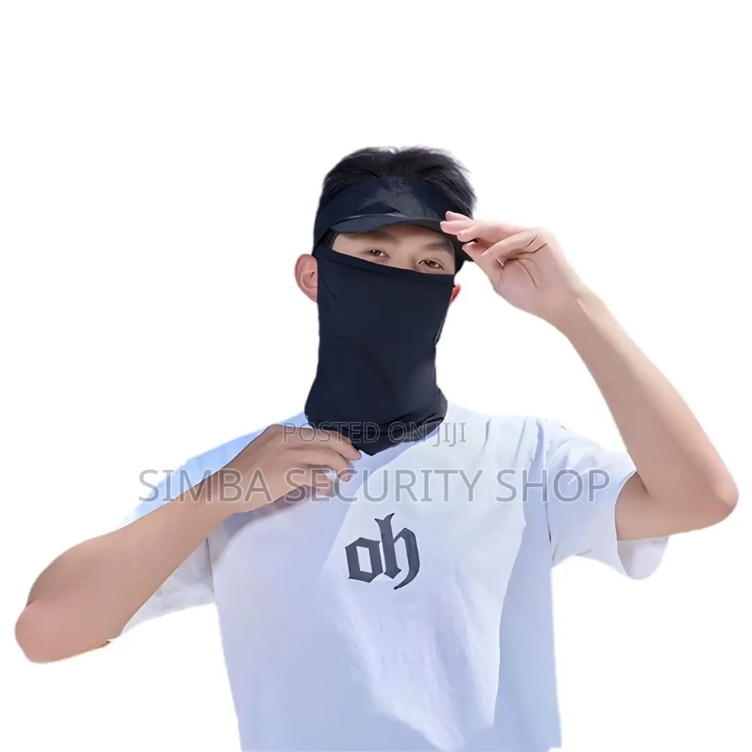 Half Mask Neck Gaiter With Ear Slits Slots Balaclava Hm2 Bandana Scarf