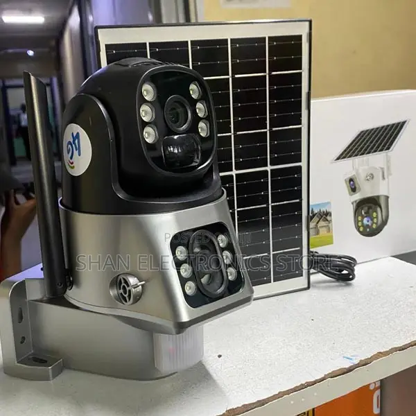 All Weather Dual Lens CCTV Security Solar Camera 4g Solar PTZ Camera