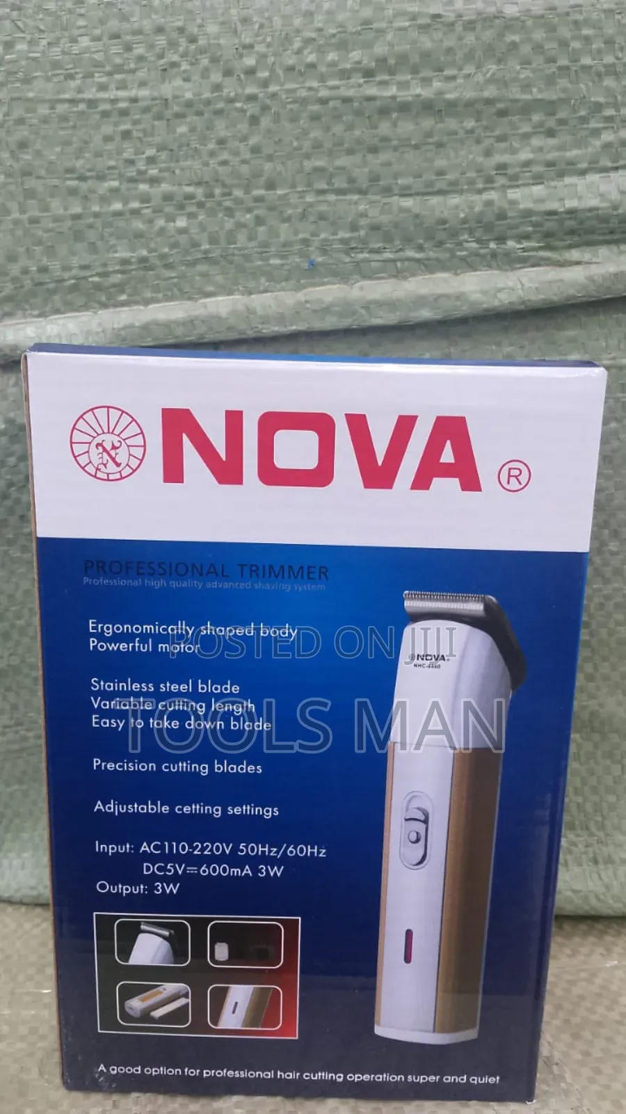 Nova Professional Hair Clipper, Model NHC-8860.