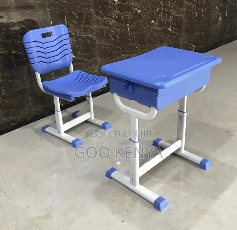Kid's Desk; Ergonomic Student Desk and Chair Set for Classroom