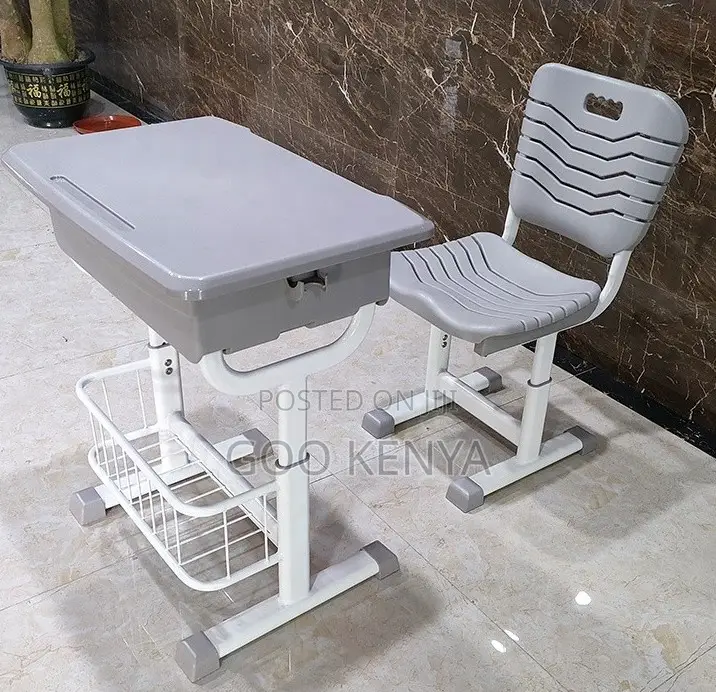 Kid's Desk; Ergonomic Student Desk and Chair Set for Classroom