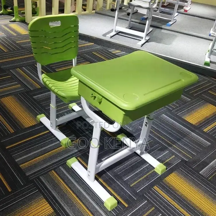 Kid's Desk; Ergonomic Student Desk and Chair Set for Classroom
