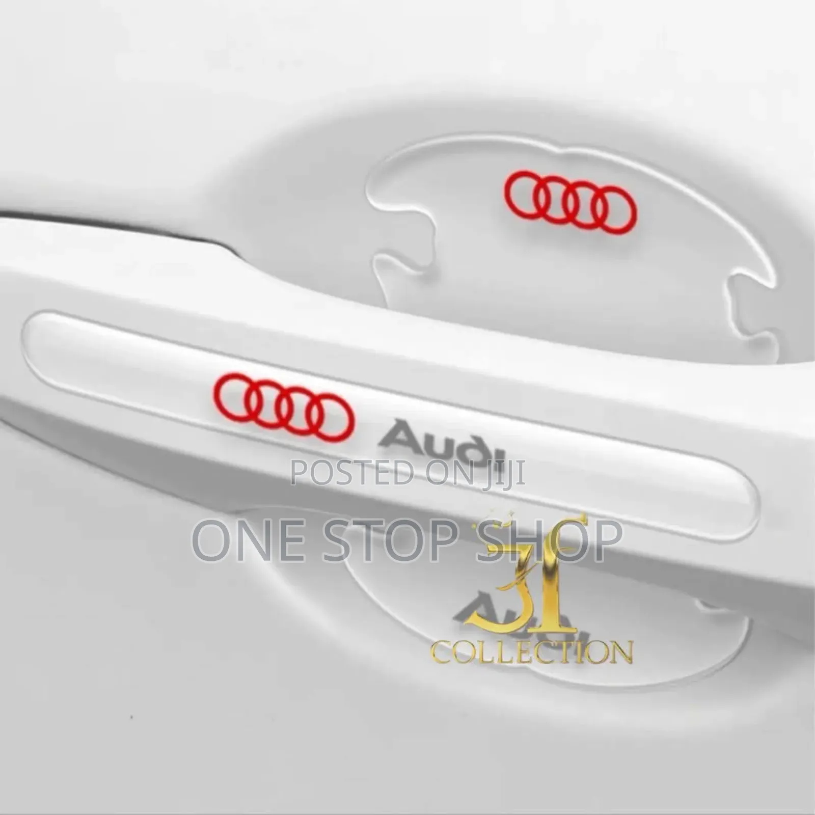 Audi 8pcs Branded Clear Door Handles and Bowl Anti Scratch Sticker