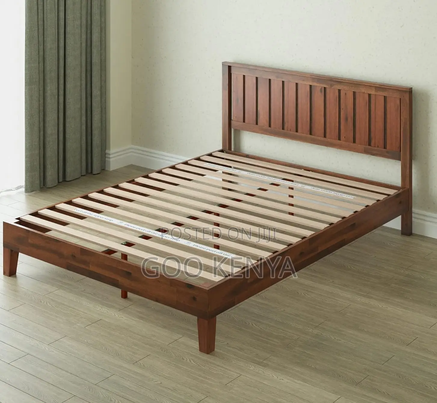 Home Bed; Classic Mahogany Wooden Bed Frame – Durable and Elegant