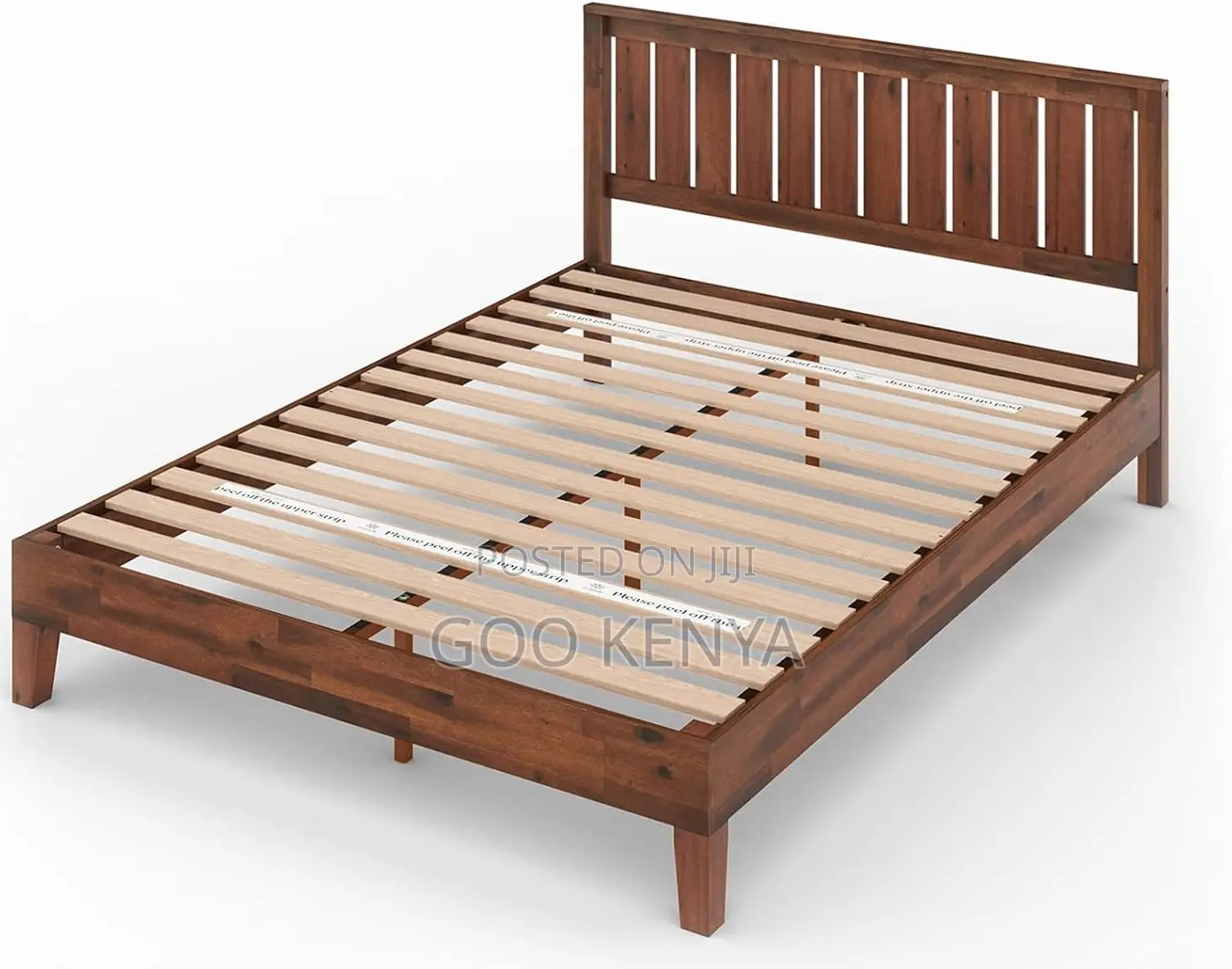 Home Bed; Classic Mahogany Wooden Bed Frame – Durable and Elegant