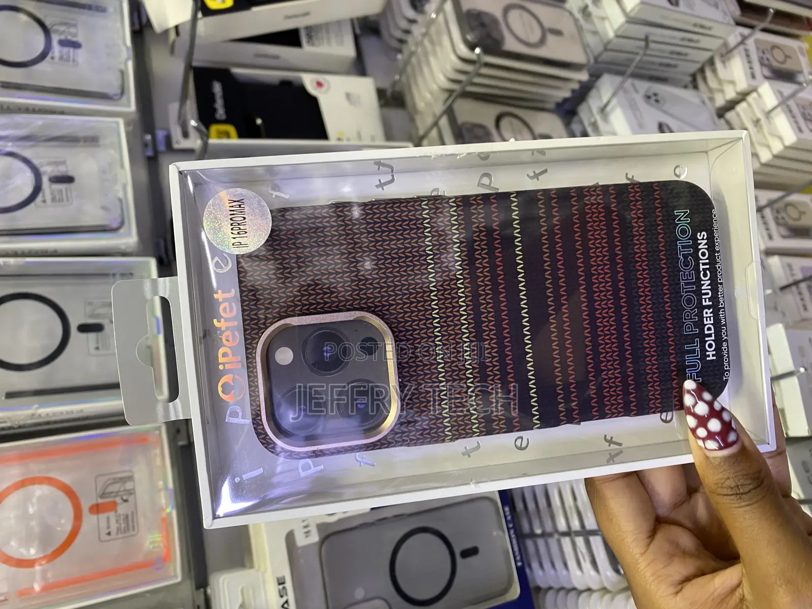 Gimeno Magnetic Carbon Fiber Texture Case for iPhone 16 Pro Max