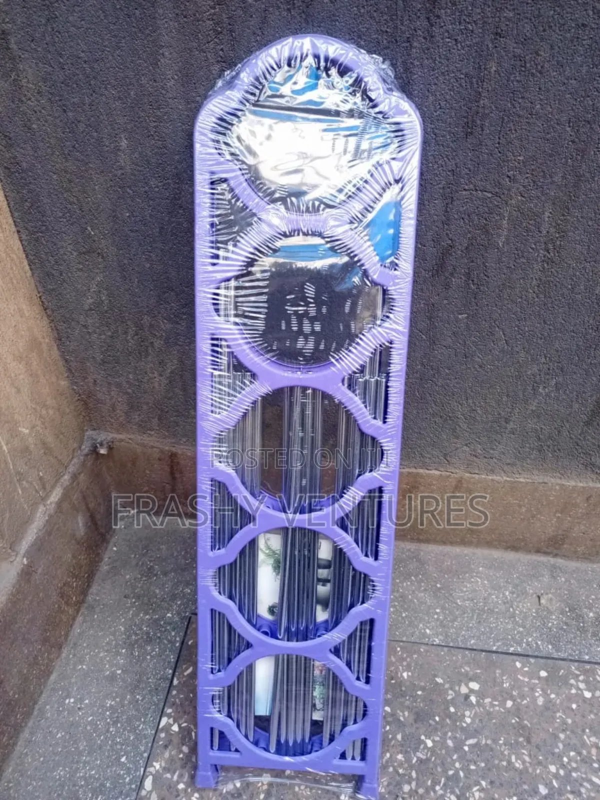 Purple Plastic Shoe Rack