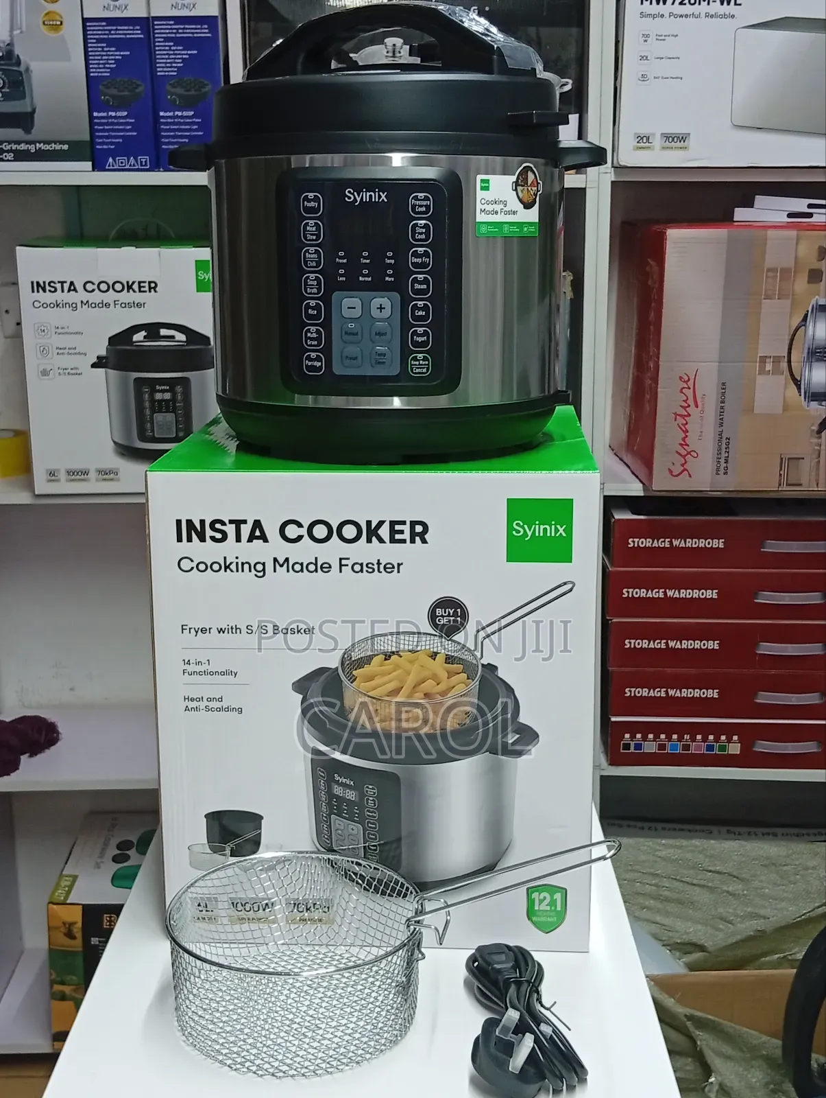 6l Digital Pressure Cooker With a Frying Basket