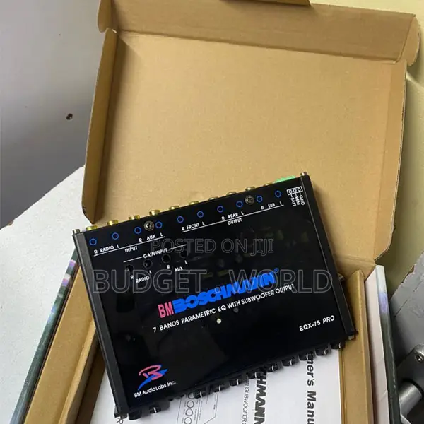 Front/Rear Subwoofer Output Equalizer R Eqx-75pro 7 Band Parametric